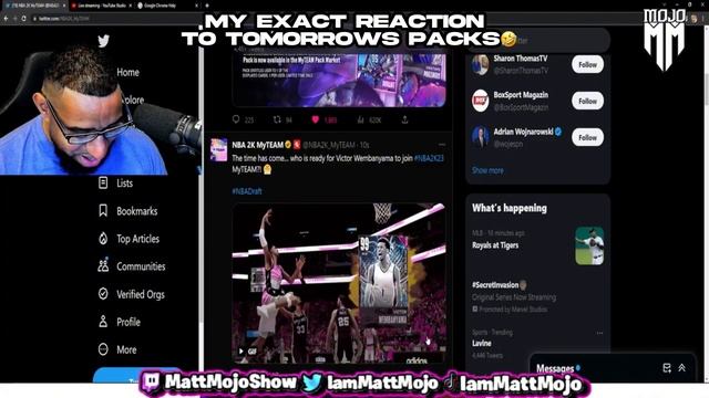My Exact Reaction To Invincible Victor Wembanyama Dropping Tomorrow? | NinjaNolan3D @MattMojo смотреть онлайн