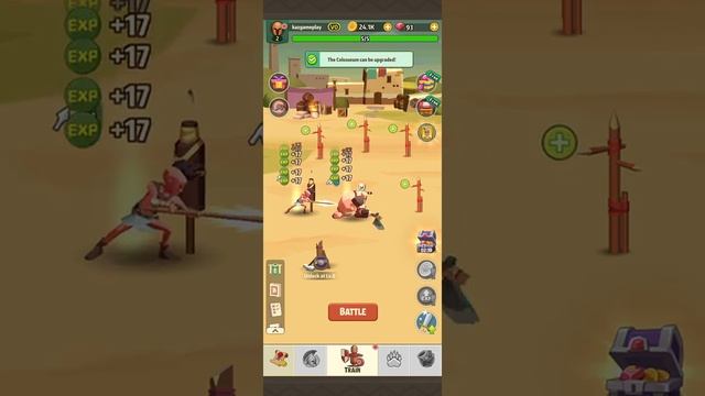 Gladiators Arena: Idle Tycoon - Gameplay Walkthrough Part 2 (IOS, Android) смотреть онлайн