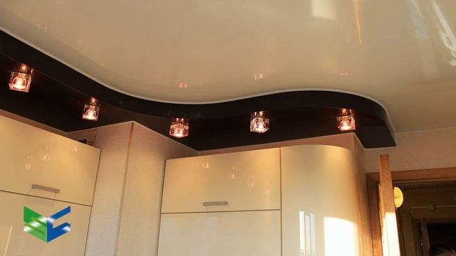 Монтаж натяжных потолков-примеры дизайнерских работ 6. смотреть онлайн