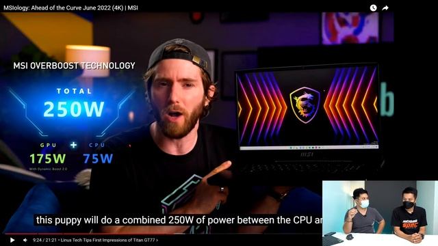 เปิดตัวโน๊ตบุ๊คเกมมิ่ง MSI ล่าสุด Titan GT77 ในงาน Ahead of the curve พลัง Intel 12th HX series смотреть онлайн