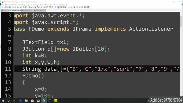 Swing ( calculator part-9 ) in java in Hindi part 31 смотреть онлайн