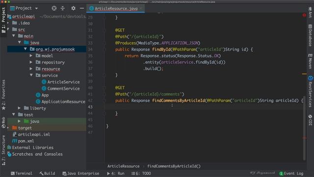 Create REST API using Microprofile, Liberty and OpenAPI for API documentation. смотреть онлайн