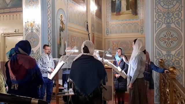 На "Бог Господь" тропарь Богородице. Регент Екатерина Артюхова. смотреть онлайн