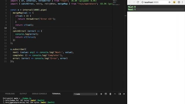 8.10 – RxJS – Обработка ошибок смотреть онлайн