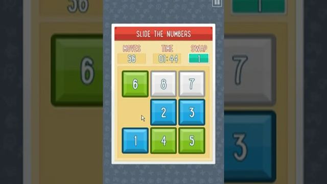 Slide the number puzzle game level1 complete score time 02:40 смотреть онлайн
