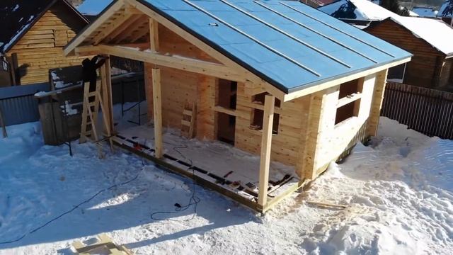 Дома из бруса | Процесс строительства смотреть онлайн