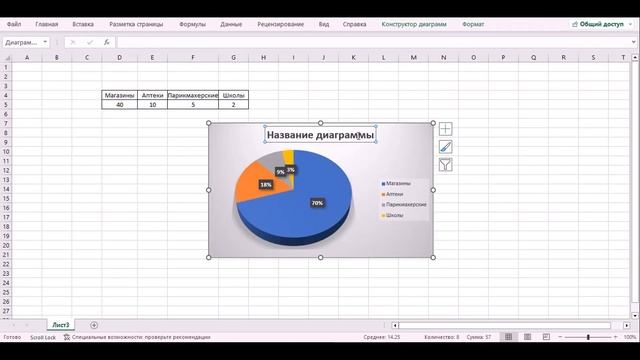 Как сделать диаграмму в excel 2021? смотреть онлайн