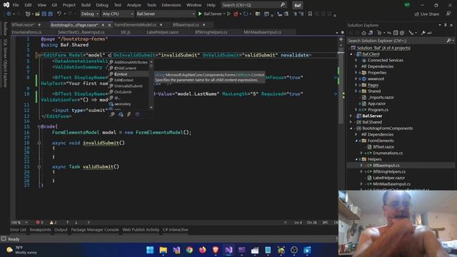 e12 - Blazor form components for Bootstrap - ARIA assistive technology смотреть онлайн