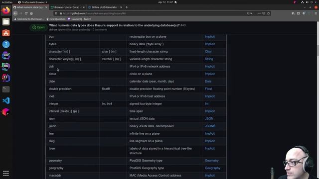 A Hasura Bit What numeric data types does Hasura support in relation to the underlying database(s)? смотреть онлайн