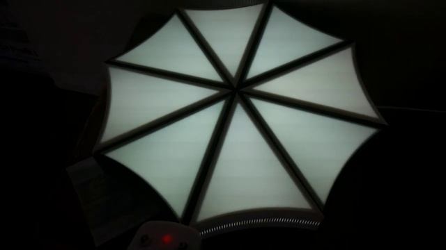 Как светит люстра светильник umbrella 3 цвета с диммером! смотреть онлайн