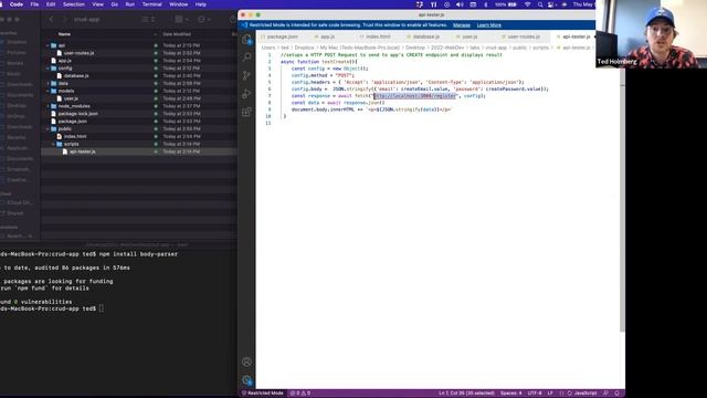 CSCI4208 - Lab 15: Mongo CRUD + REST API + JWT Auth смотреть онлайн
