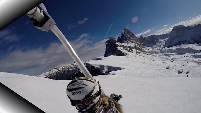 Горные лыжи, АЛЬПЫ ВАЛЬ ГАРДЕНА 2017 смотреть онлайн