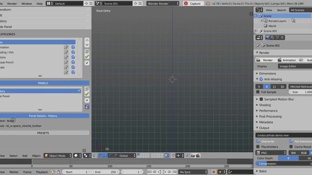 cathide demo - blender plugin to hide Toolshelf category v1.3 new features смотреть онлайн