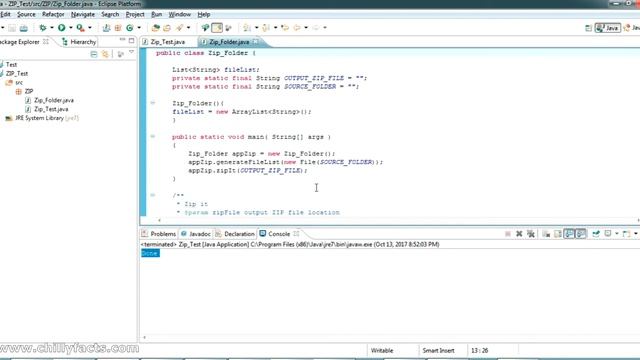 JAVA - ZIP / UnZip files or folder смотреть онлайн