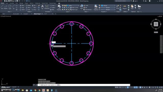 Blind Flange in AutoCAD 2022 смотреть онлайн