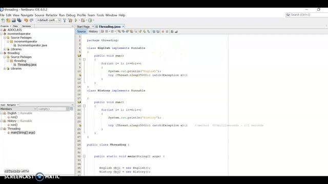 HOW TO CREATE RUNNABLE INTERFACE USING MULTHREADING? смотреть онлайн