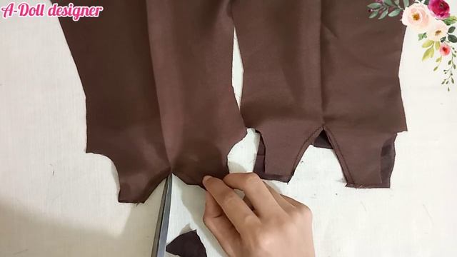 Making beautiful doll long gown |Diy Muslim outfit |doll dress making easy||A-Doll designer❤️ смотреть онлайн