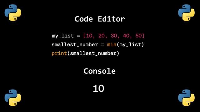 HOW TO USE MIN() FUNCTION FOR BEGINNERS IN PYTHON ? смотреть онлайн
