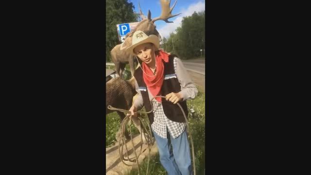 Как привязать коня или корову (не Калмыцкий узел).