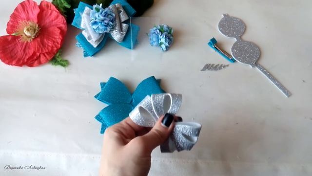 DIY Цветочные заколки из глиттерного фоамирана смотреть онлайн