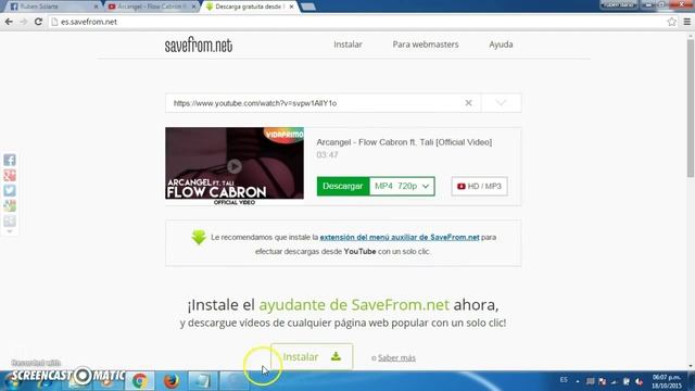 descargar videos de YOUTUBE a SAVEFROM.NET смотреть онлайн