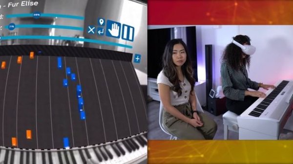 Playing VR Piano with AR on Oculus Quest 2 is AWESOME