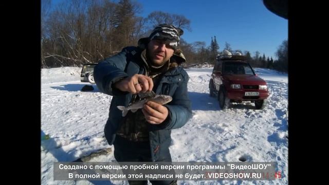 Тайга, рыбалка , р.Салакачи январь 2018 смотреть онлайн