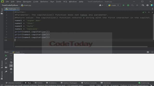 String.capitalize in python การใช้ String.capitalize смотреть онлайн
