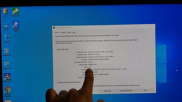 Dell Optiplex 7070 SFF chạy Core i7-8700 DDR4 16GB Win10 Pro смотреть онлайн