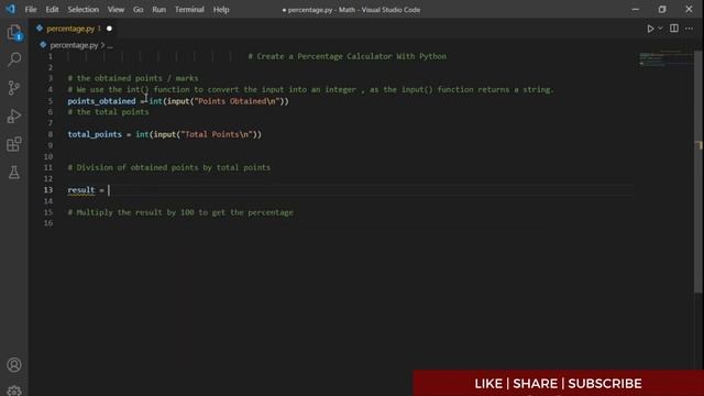Percentage Calculator in Python смотреть онлайн