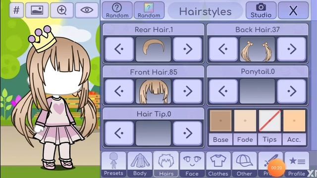 Прически детям в Gacha life смотреть онлайн