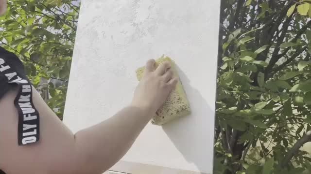 Клевый эффект_Губка+Декоративная штукатурка. смотреть онлайн