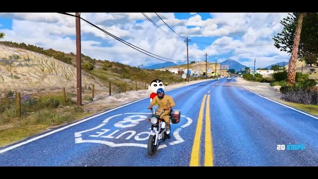 I bought bike and dog for shinchan in gta 5 | multiverse shinchan in gta5 | prashu gamer #gta5 #gta смотреть онлайн