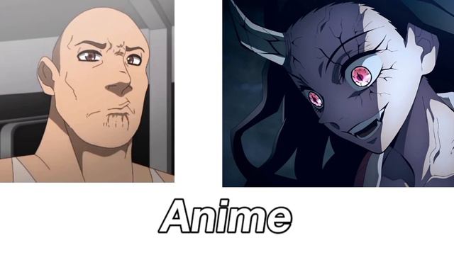 Demon Slayer Anime vs Reddit ( The Rock Reaction Meme ) #1 смотреть онлайн