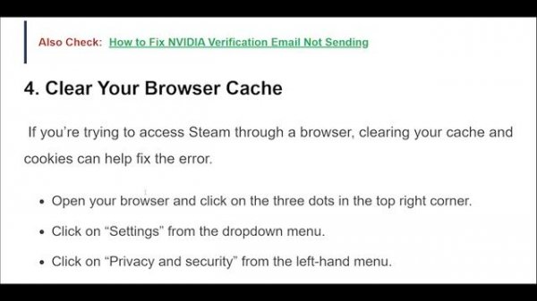 How To Fix “Something Went Wrong While Displaying This Content” On Steam