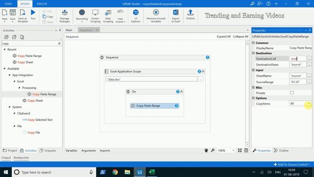 Copy Sheet and Copy Paste Range - UiPath | Excel Automation | UiPath for beginners | Tamil смотреть онлайн
