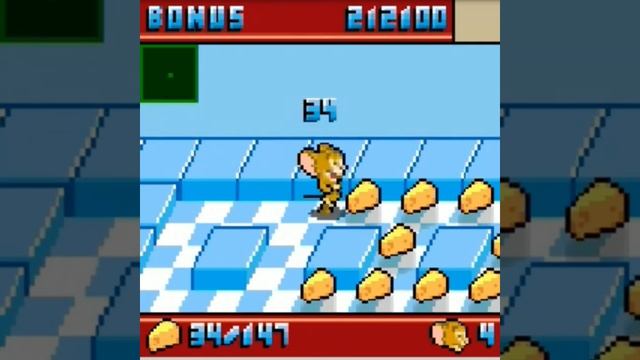 Java Game Tom And Jerry Cheese Chase (128x128) Gameplay смотреть онлайн