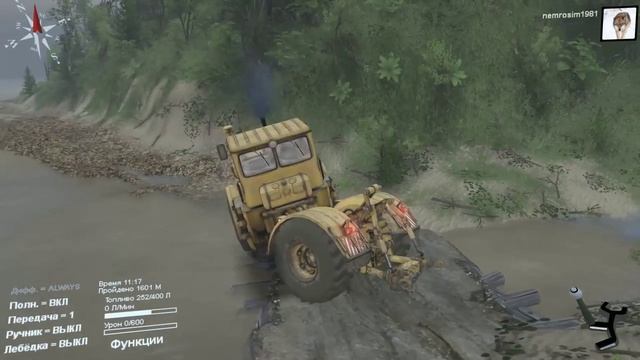 Spintires: Карта "Сила реки" - Часть 3 смотреть онлайн
