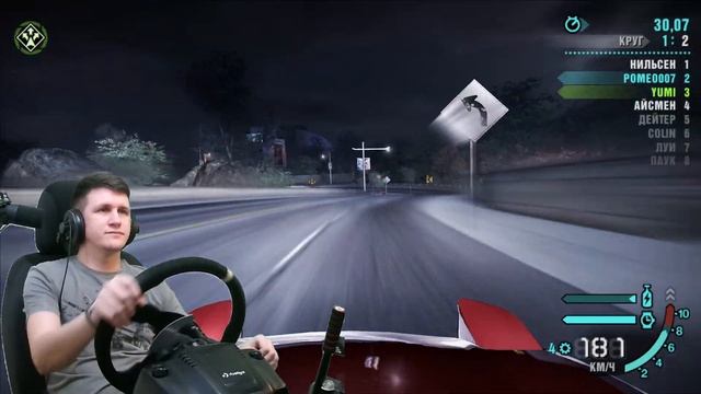 NFS Carbon гонки на ПК Pomeo007 Pomeo*007 прохождение игры на руле Logitech G29