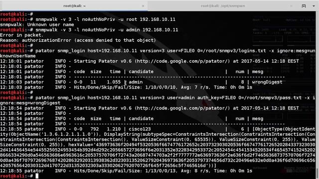 network protocols: SNMP (snmp version 3) смотреть онлайн