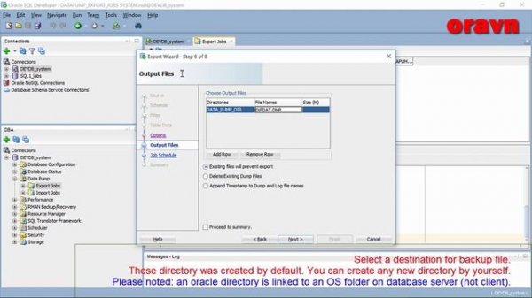 SQL Developer: EXPORT tables, schemes or whole database via Oracle SQL Developer.