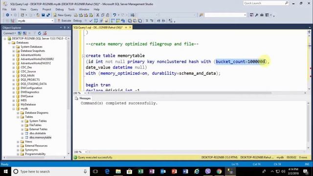 In Memory tables in SQL смотреть онлайн