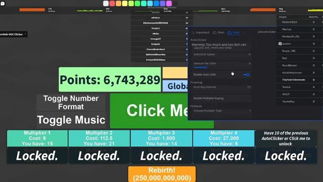 MAIN'S CLICKER SCRIPT 2023 | WEBHOOKS, AUTOCLICKER, AUTOBUYERS, AND MUCH MORE OP THINGS!! смотреть онлайн
