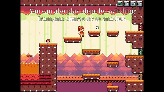 Alice Sisters cute cooperative platformer game for the Gameboy Advance смотреть онлайн