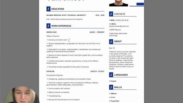 Разбор ошибок в резюме: DevOps Engineer CV смотреть онлайн