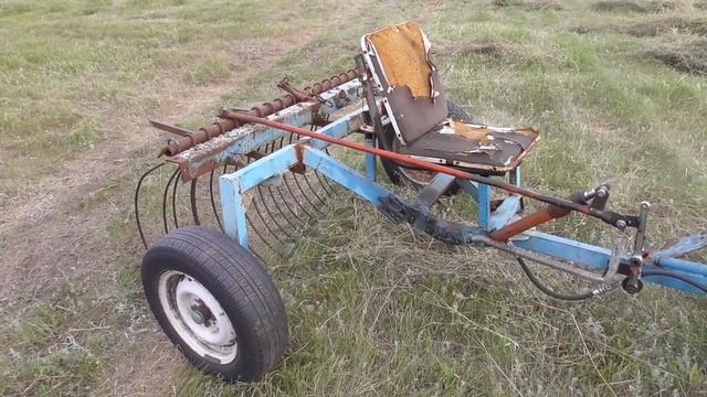Грабли для мини трактора. Обзор. смотреть онлайн