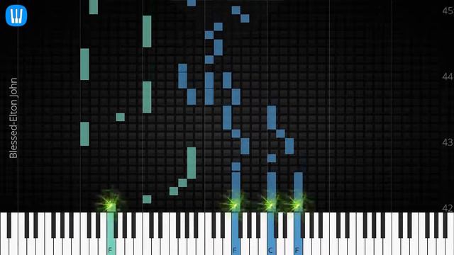 🎹 Blessed, Elton John, Synthesia Piano Tutorial смотреть онлайн