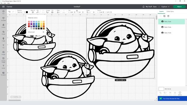 Baby Yoda Svg Cutting Files for Cricut Premium cut SVG смотреть онлайн