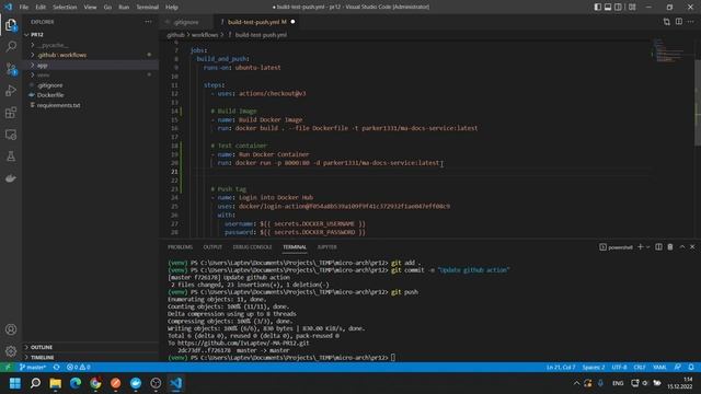 Микросервисная архитектура. Github Actions смотреть онлайн