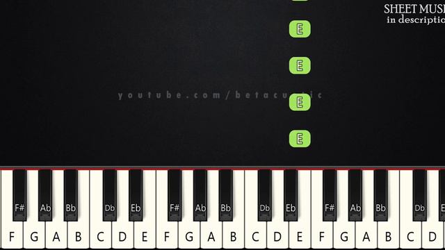 Interstellar (Main Theme) - Hans Zimmer BEGINNER PIANO TUTORIAL + SHEET MUSIC by Betacustic смотреть онлайн